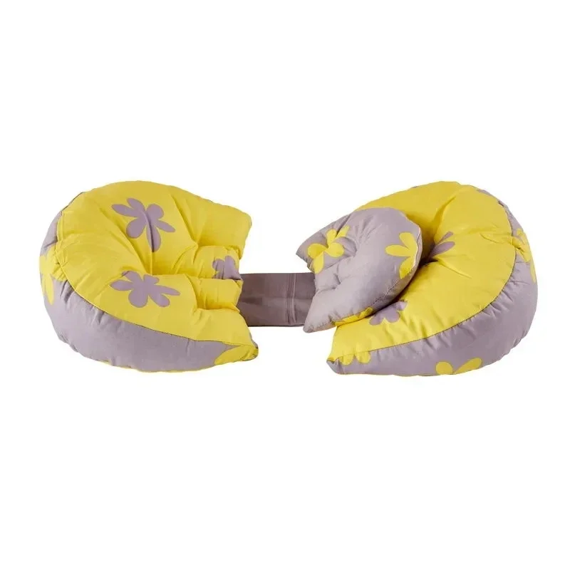 Almohada para dormir lateral ajustable multifuncional para mujeres embarazadas, almohada de maternidad en forma de U, almohada para el vientre desmontable y lavable