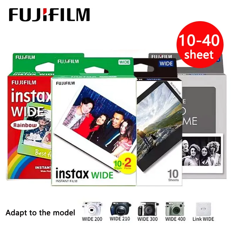 10/20/30/40 листов Fujifilm Instax, широкая пленка, мгновенный белый край для камеры Fuji 100 200 210 300 500AF, широкая ширина Lomography 10/20/30/40 листов Fujifilm Instax, широкая пленка, мгновенный белый край для камеры Fuji 100 200 210 300 500AF, широкая ширина Lomography