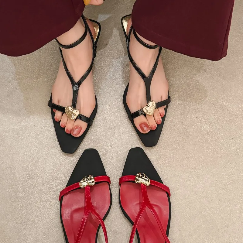 

Cow Skin Peep Toe High Heels Elegant Summer Shoes Chic Dating Slingback Gladiator Concise Modern Women Sandals