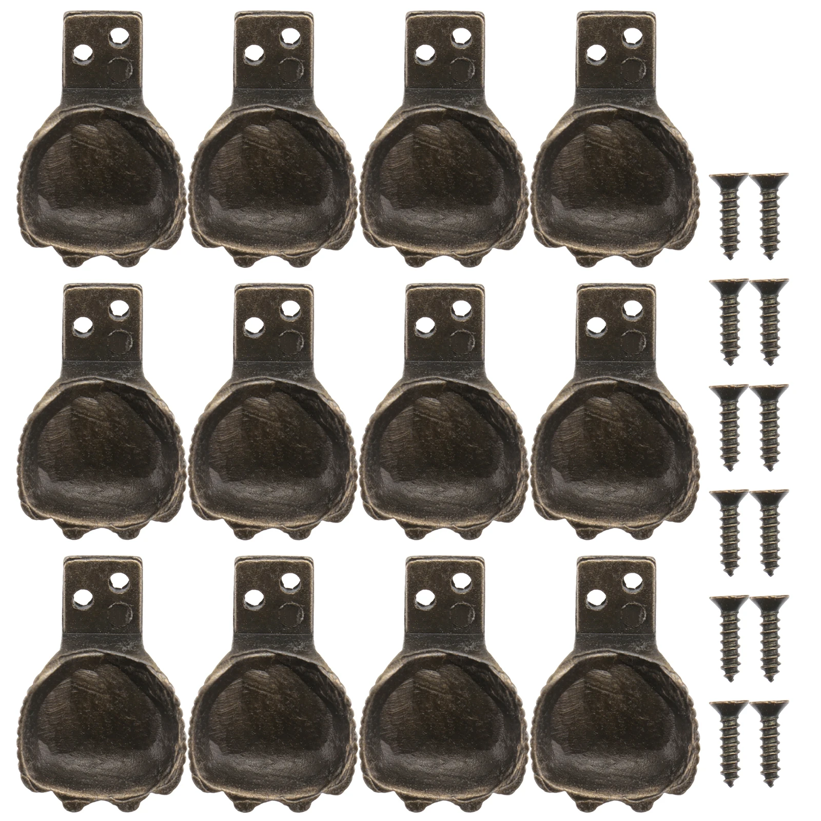 

12Pcs Durable Zinc Alloy Furniture Foot Base Anti-Slip Pads for Raising Furniture Height Wooden Box Foot Base Home Supplies