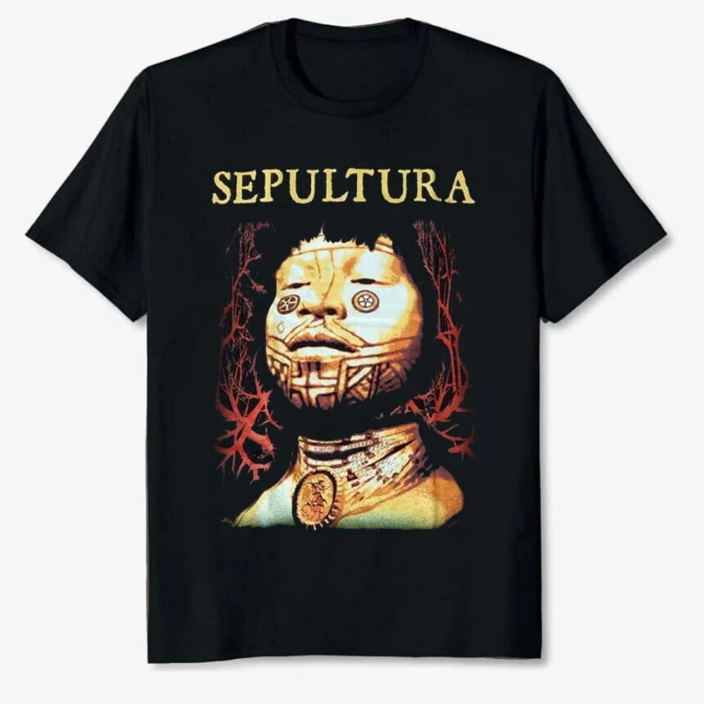 

2024 Vintage Women Men Short-sleev New SEPULTURA ROOTS 30 YEARS T SHIRT METAL CAVALERA Printed T-shirt