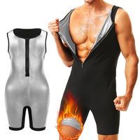 Men Sweat Sauna Bodysuits Waist Trainer Hot Thermal Slimming Body Shaper Corset Belly Control Gym Fitness Fat Burning Shapewear