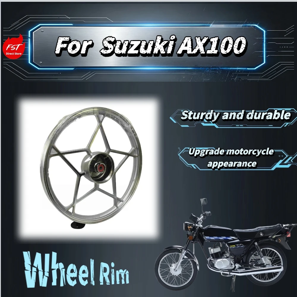For Suzuki AX100 18Inch Star‑Spoke Alloy Drum‑Brake Wheel Rim Anti‑deformation Impact‑proof Stable‑riding Custom mod spare parts