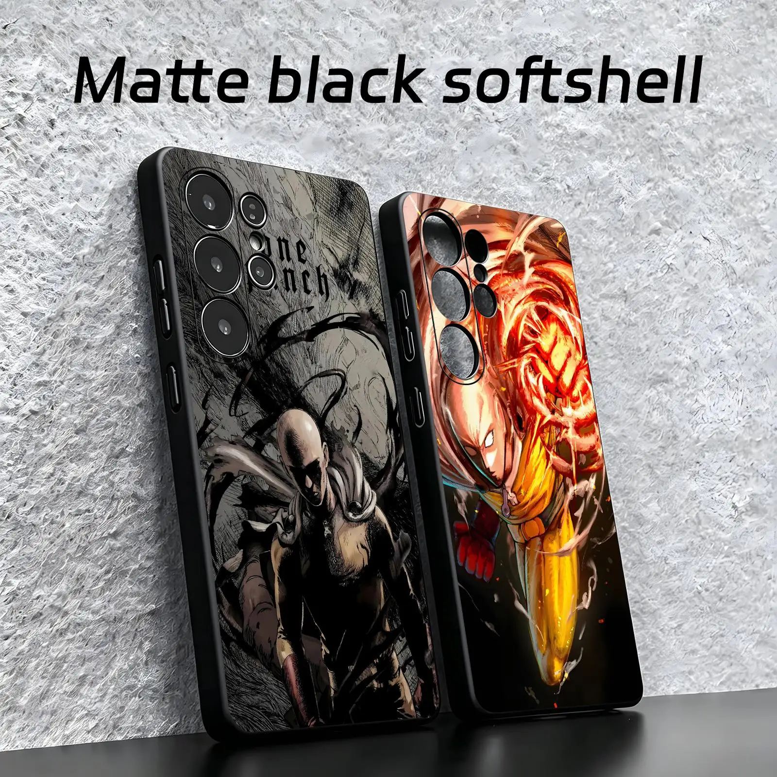 Anime One-Punch Man  Phone Case For Samsung S26 S25 S24 S23 S22 S21 S20 Ultra Note20 Soft black Shockproof Cover