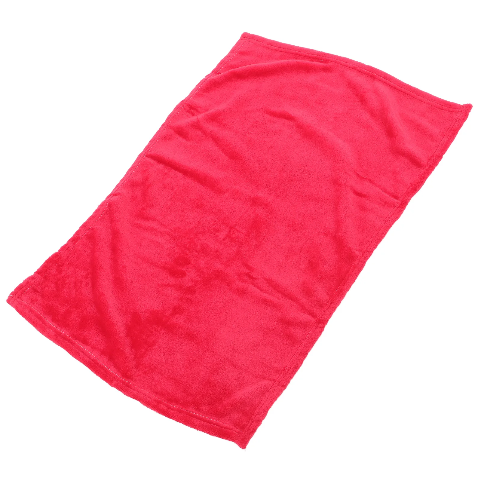 

Extra Warm Flannel Pet Blanket Bright Red Solid Color Lightweight Fleece Bedding Towel Flannel Pet Blanket