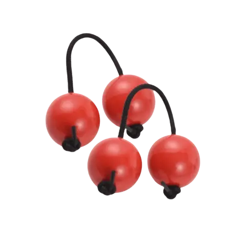 2 Pairs Handheld Aslatua Shakers​ Percussion Instrument Plastic ​Kashaka Instrument​ African Asalato Shaker