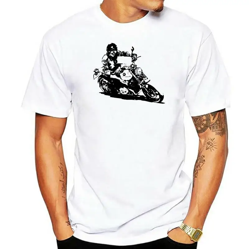 Fashion R nineT T-Shirt mit Grafik RnineT Motorcycyle Rally R nine T Motorrad- -Fahrer Tee shirt