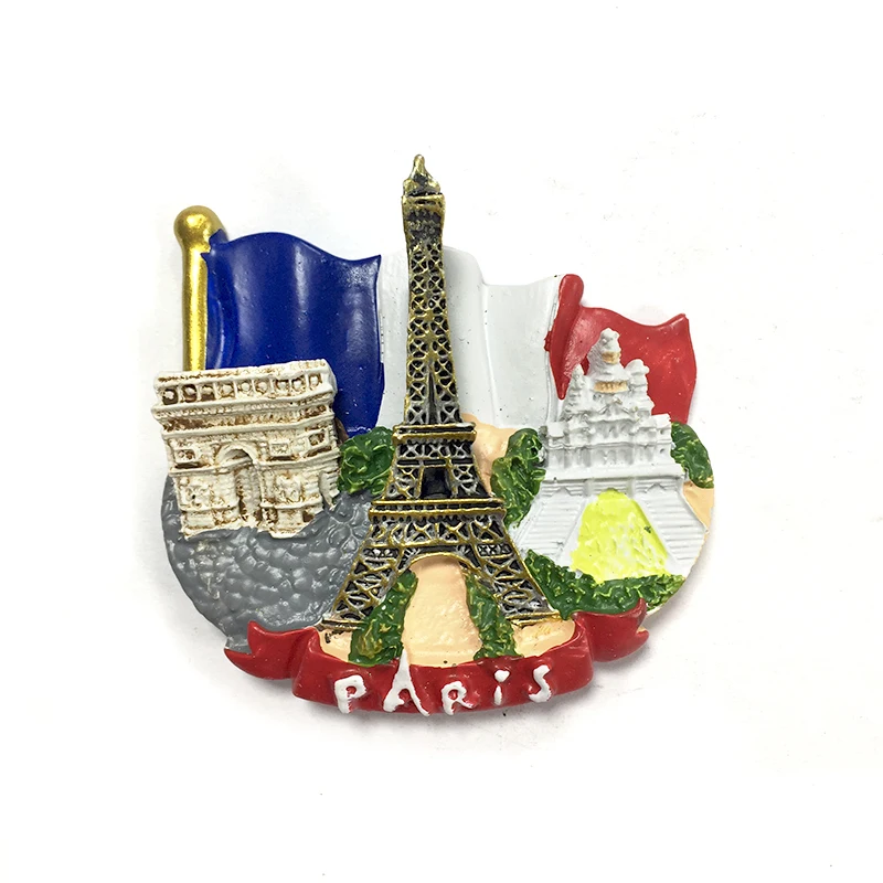 

France Paris Eiffel Tower Arc Triomphe Sacre Coeur Magnets for Fridge French Flag Landmarks Cute Magnets Home Decor Items