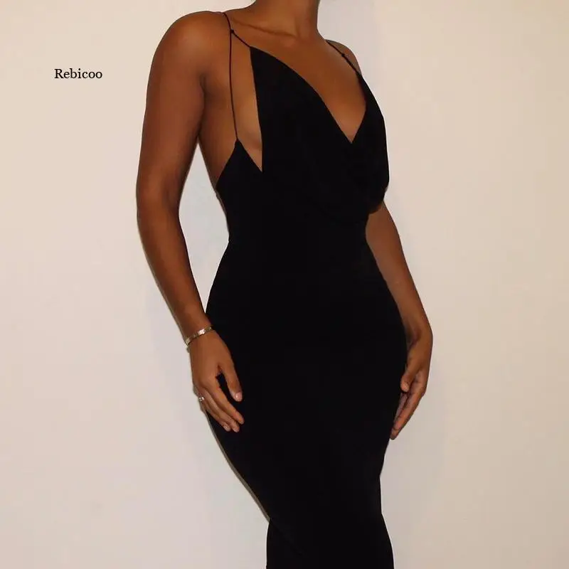 Satin Women Strap Midi Dress Stacked Backless Bodycon Sexy Streetwear Party Elegant 2021 Summer Festival Club Dresses