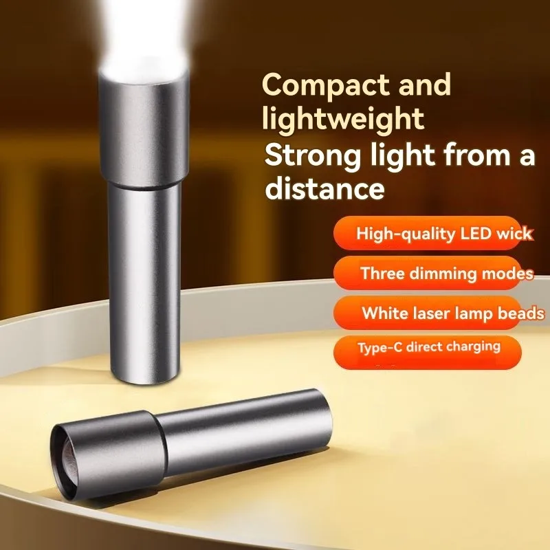 

【БОЛЬШАЯ РАСПРОДАЖА】Ультраяркий мини-фонарик из алюминиевого сплава, перезаряжаемый, 350 люмен, водонепроницаемый, для активного отдыха на природе