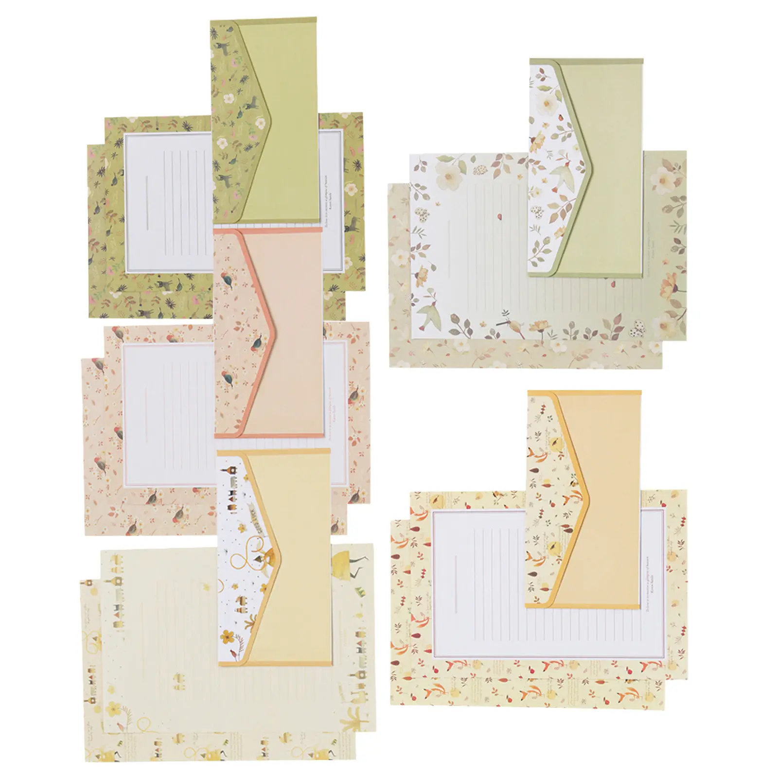 

Набор бумаги для писем с цветочным принтом, премиум-класса, 15 конвертов, 30 листов, случайные цвета, для поздравлений и благодарностей на день рождения