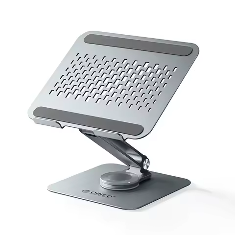 ORICO Foldable Aluminum Alloy 360-Degree Adjustable Laptop Stand — best premium adjustable option