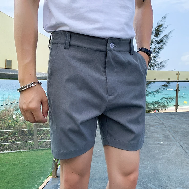 High Quality Summer Suit Shorts Men Clothing 2022 Simple All Match Casual Straight Short Pant Homme streetwear 3XL Hot Sale