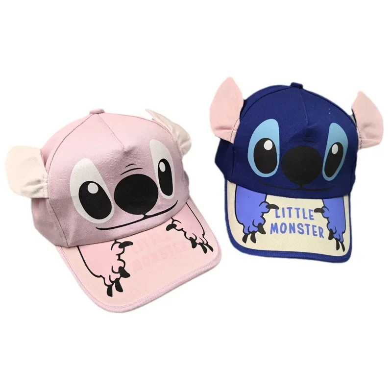 

Disney Lilo & Stitch Kids Baseball Caps Boys Girls Anime Cartoon Kawaii Anime Figures Cap Long Ears Shape Sunhat Birthday Gifts
