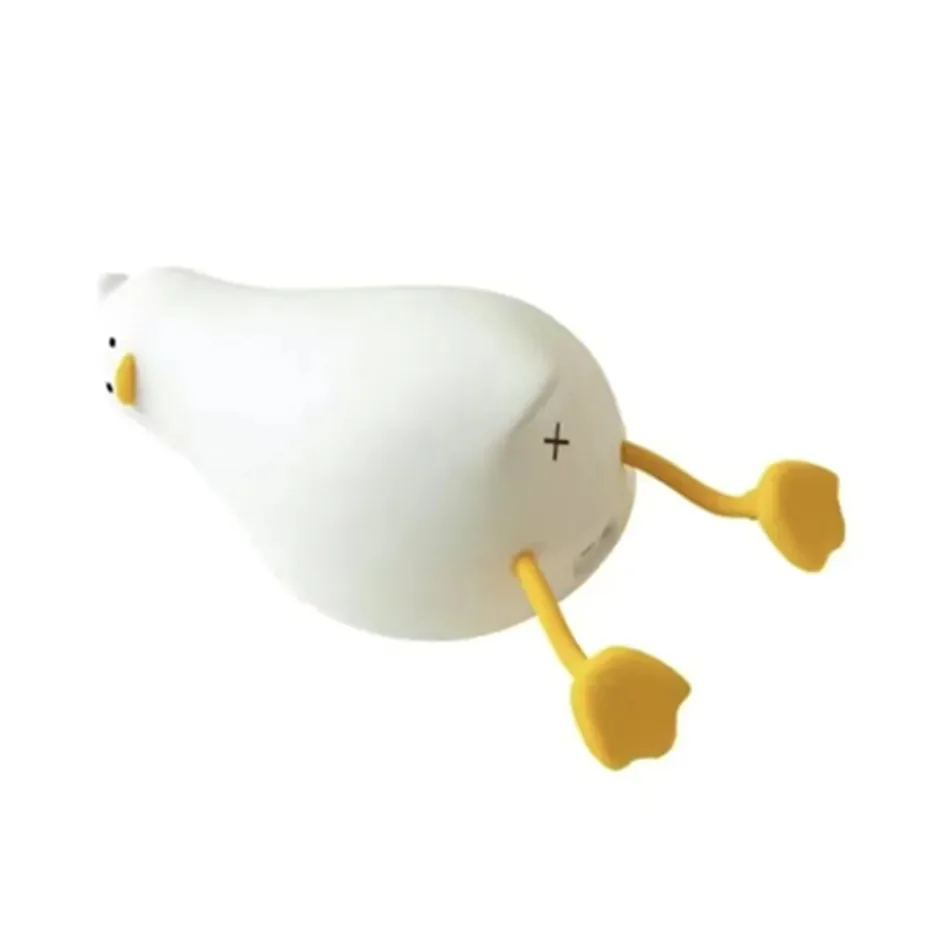 LED Children Night Light Rechargeable Silicone Squishy Duck Lamp Child Holiday Gift Sleeping Creative Bedroom Desktop Decor Lamp