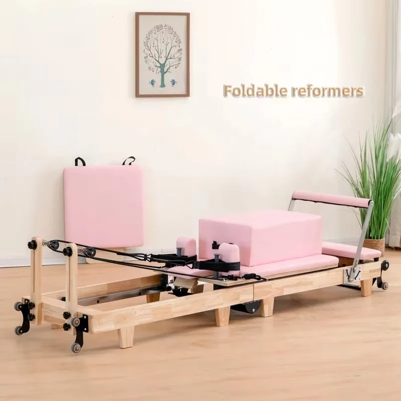 YTYIN High Quality Multi-Functional Pilates Reformers Foldable Studio Machine Reformer Set Portable Durable Pilates Machine Equi