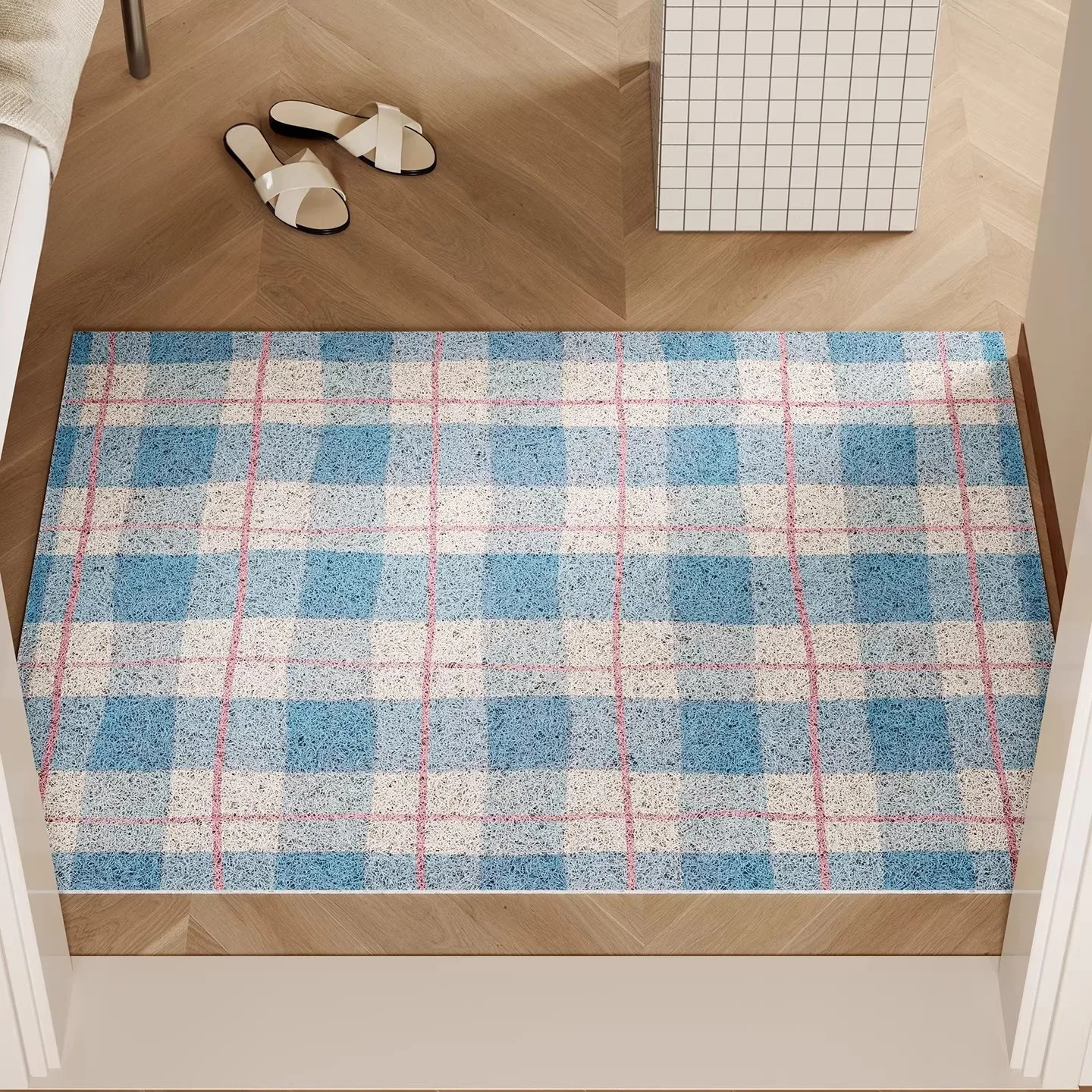 Absorbs Dirt Entrance Rug Outdoor Door Scraping And Dust Removal Foot Mat Pvc Wire Circle Dirt Resistant Carpet