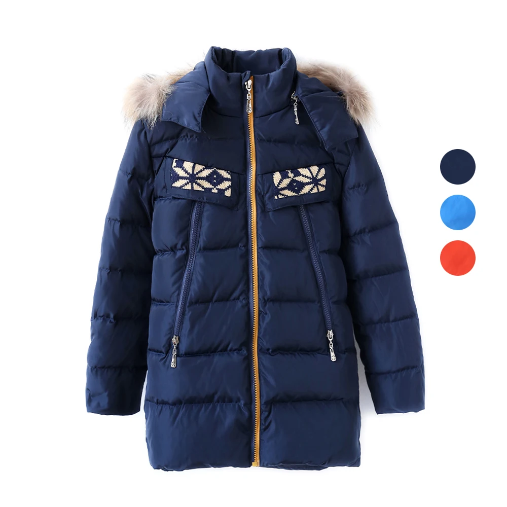 

3-10T Kids Boys Girls Down Coat Jackets For Boys Girls Winter Warm Parkas Hooded Parkas Sportwear Windproof Outerwear