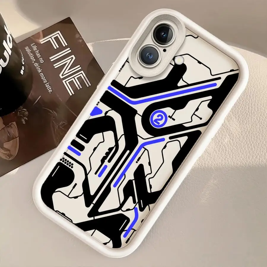 حافظة هاتف لهاتف آيفون 17 Air 16e 14 13 12 11 15 Plus 16 Pro Max غطاء ناعم ميكانيكي