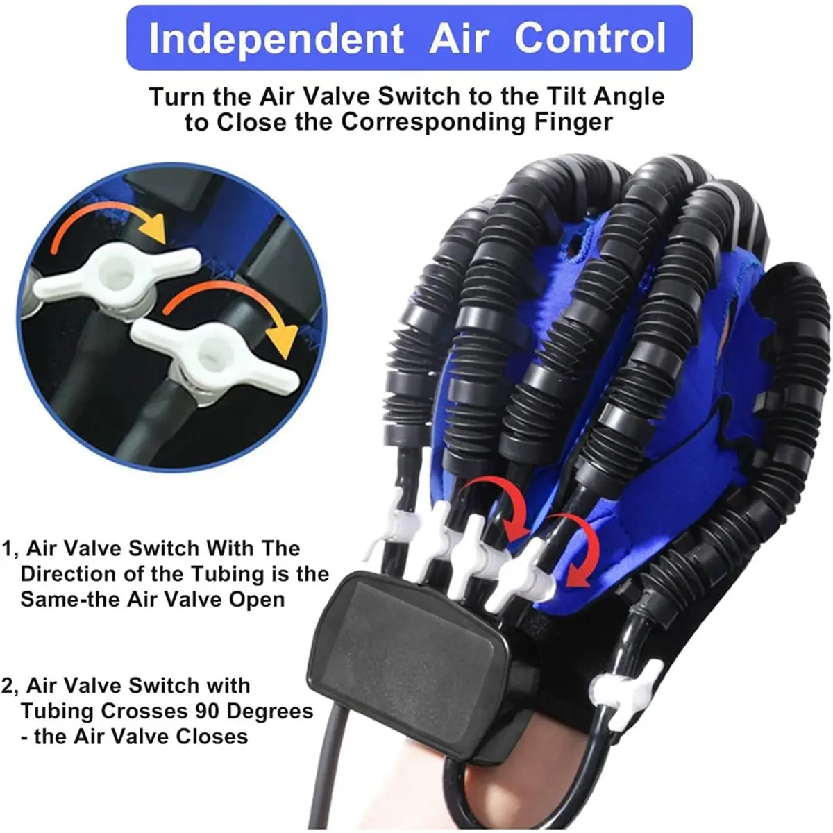 [NEW] Rehabilitation Robot Gloves Hemiplegia Spasticity Finger Rehabilitation Trainer Stroke Hand Splint Assistive Gloves