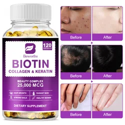 BEWORTHS Biotin Capsules Biotin For Hair Growth Healthy Nails & Skin Hair Growth Supplement for Women & Men Beauty Health