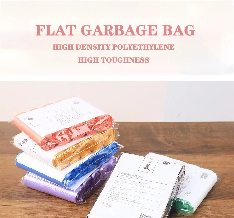 5 Rolls 1 Pack 100Pcs Household High Quality Disposable Trash Pouch Kitchen Storage Garbage Bags Cleaning Waste Bag Plastic Bag