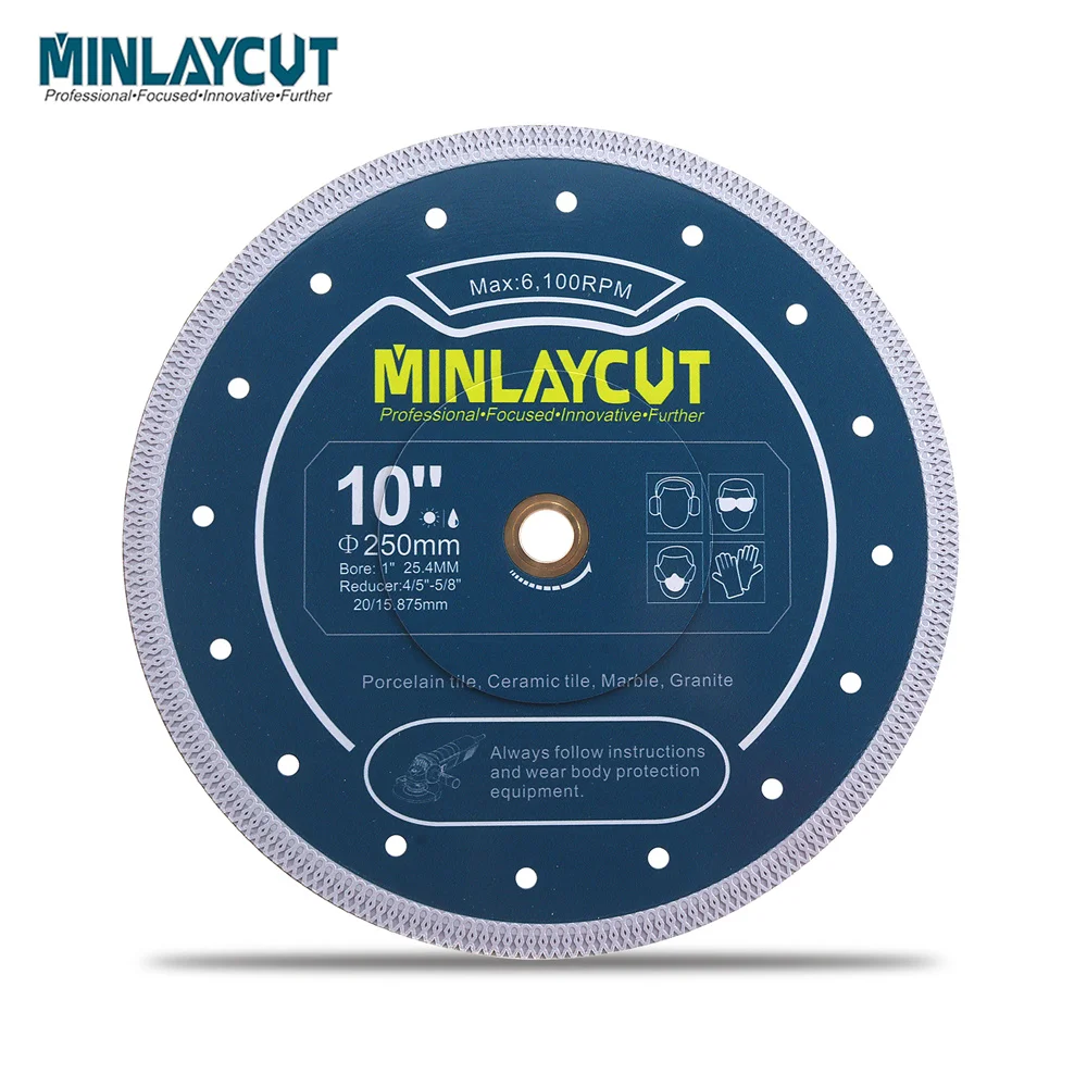 MINLAYCUT Dia175-250mm X Mesh Cutting Disc Diamond Saw Blade 1pc For Cutting Ceramic Tile Marble Granite Circular Disc Cutter