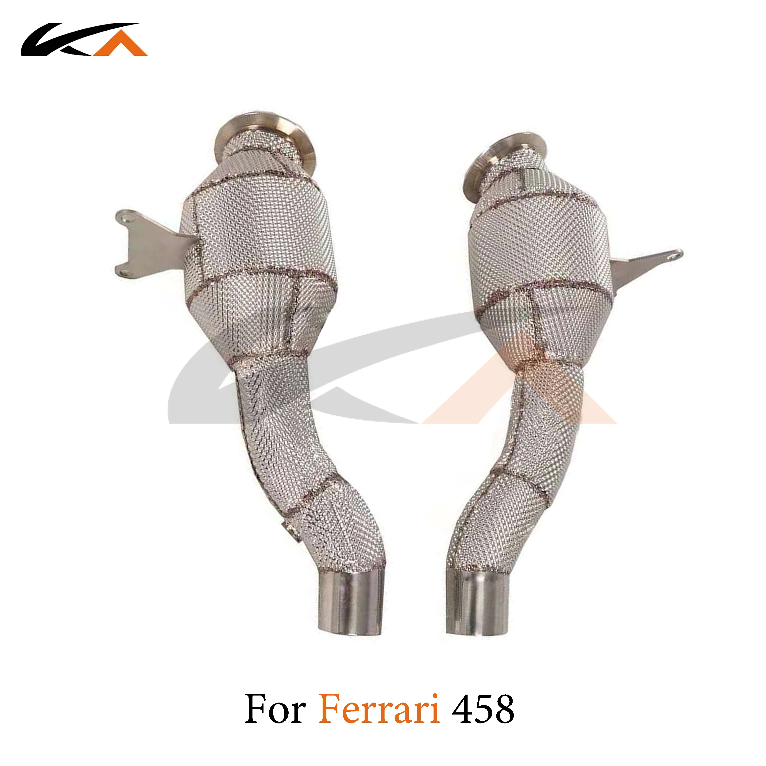 

KA Tuning exhaust system header stainless downpipe for Ferrari 458 4.5L axle pipe catalysis heat shield