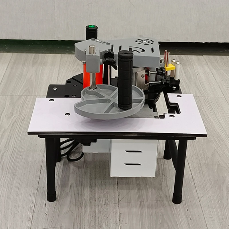 

220V 1100W Small Manual Edge Banding Machine Double Side Gluing Portable Edge Bander Woodworking Edge Banding Machine