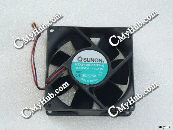 For SUNON KD2408PTS3 6 DC24V 1.7W 8025 8CM 80MM 80X80X25MM 2pin Cooling Fan KD2408PTS3-6 KD2408PTS3 6