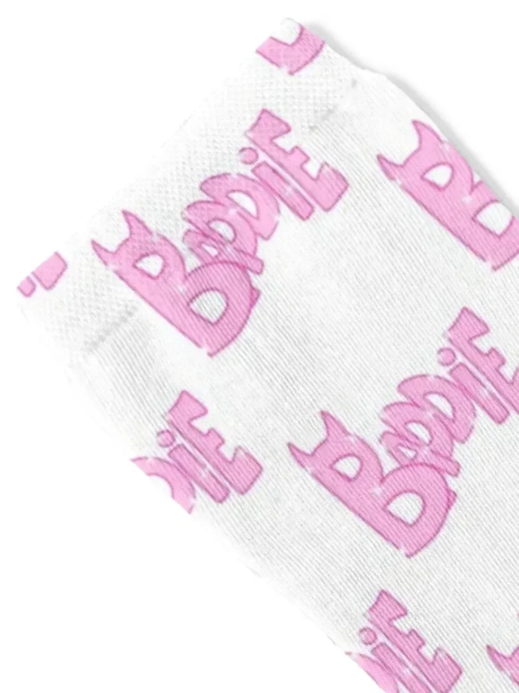 Baddie (pink) Socks Stockings hockey cotton hip hop Luxury Woman Socks Men's