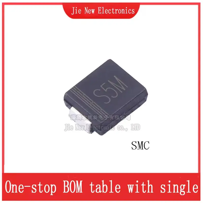 Diodes de redressement S1M S2M S3M S5M S6M S8M S10M S3MB S5MB S3MC S5MC S6MC S8MC S10MC Patch, SMA SMC, Nouveau, 50 pièces