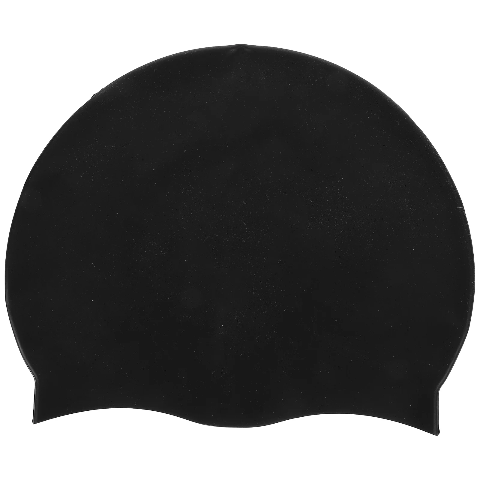 

Reusable Swim Caps for Women Silicone Swimming Scarf Hat Black Waterproof Miss Bandanas