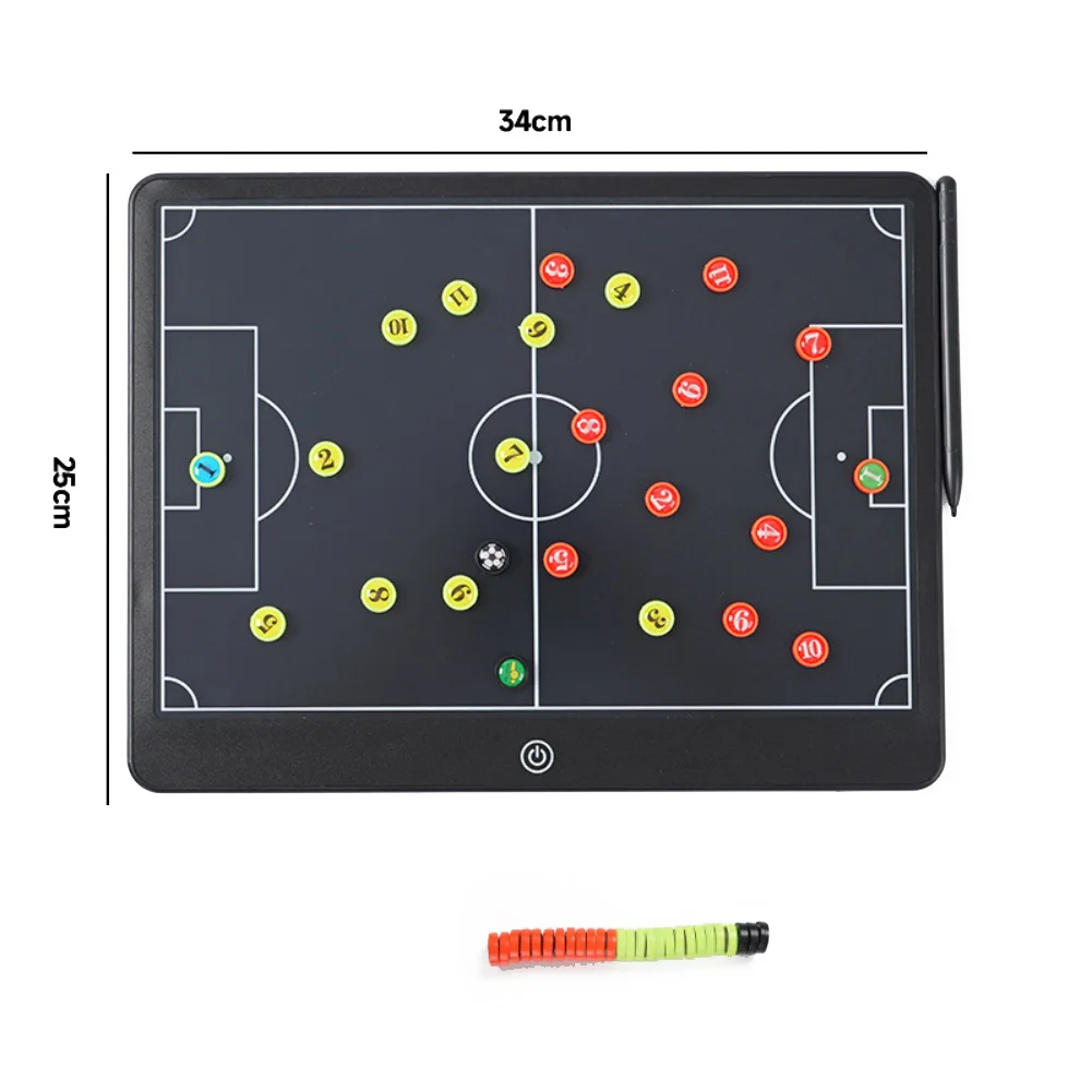 Soccer Coaching Tactics Board with LCD Screen and Magnetic Pieces for Clear Communication of Player Positions and Formations