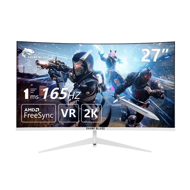 

27 Inch 2K Curved Gaming Computer Display Monitor 165Hz16:9 Gamer 2560*1440 IPS Screen HDR400