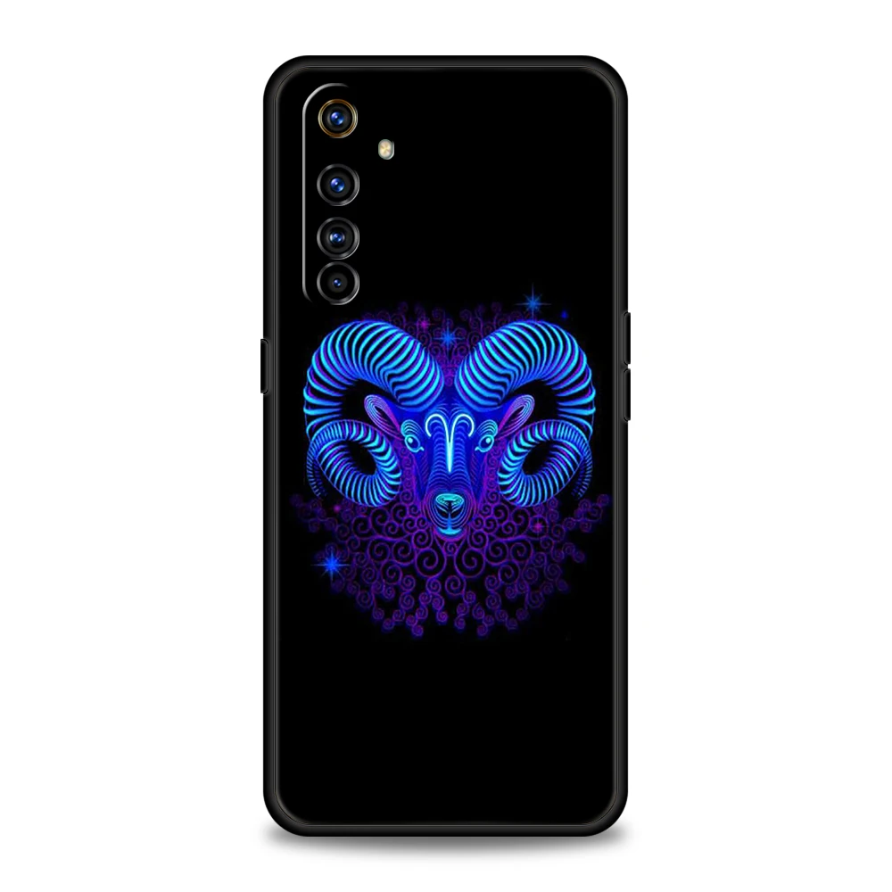 Zodiac Sign Silicone For Realme 9 Pro GT2 6 7 8 10 C11 C21Y C25 C35 GT Neo 2 3 3T Pro Plus 5G Shockproof Phone Cover Fundas Bag