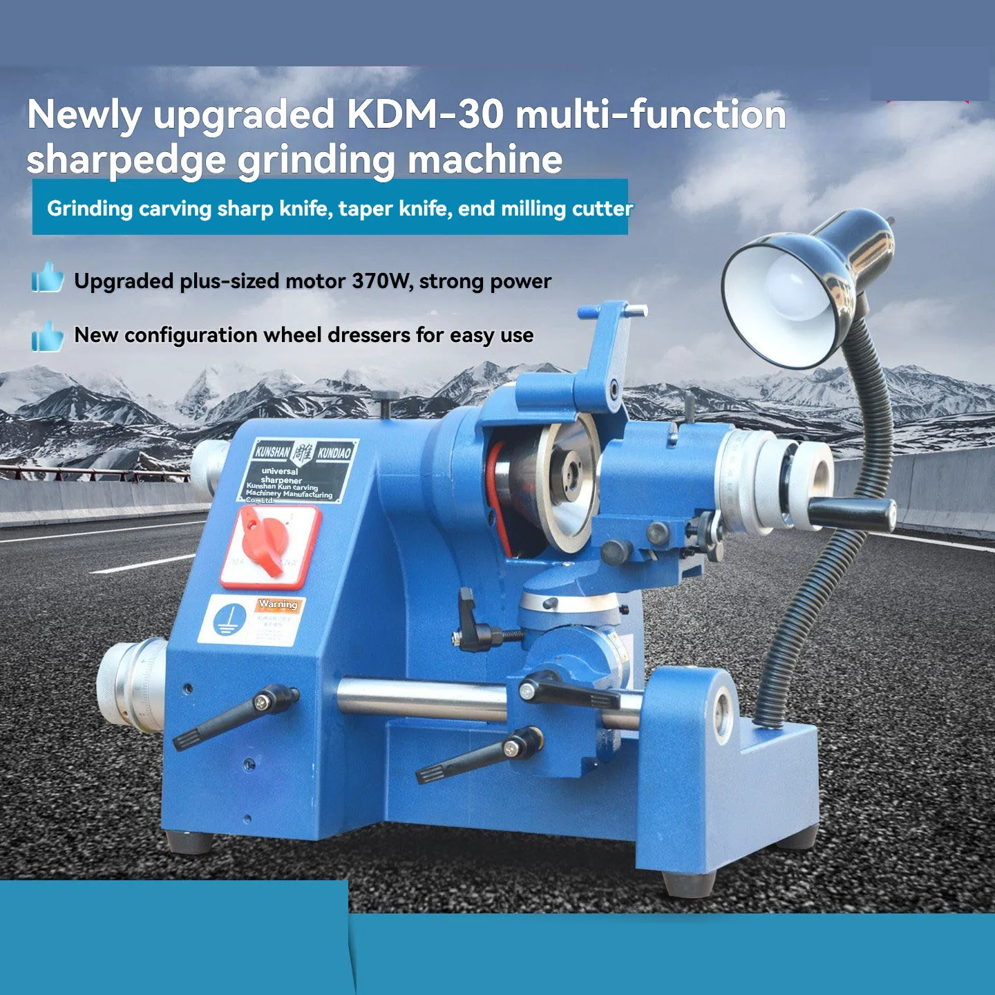 

KDM-30 Carving Knife Flat Bottomed Sharp Knife Sharpening Machine Tungsten Steel Round Bar Sharpening Machine CNC