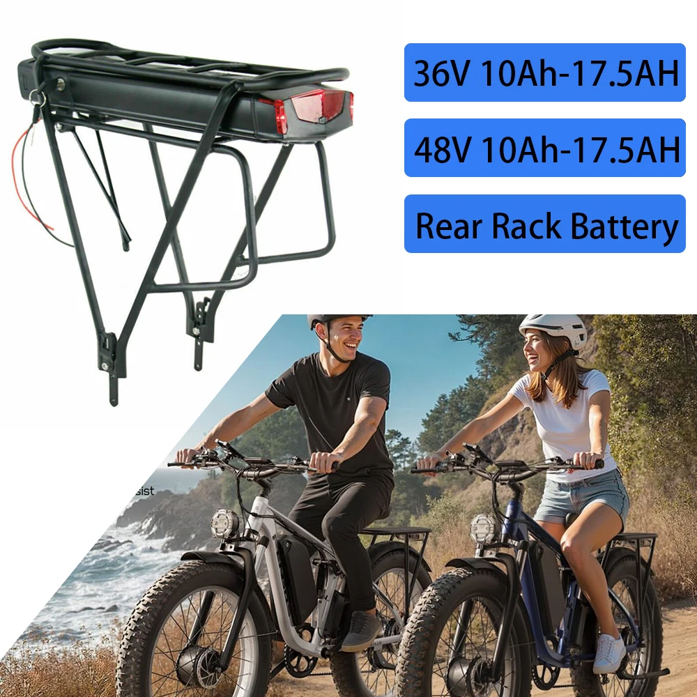 36V 13AH 16ah 17.5ah Rear Rack EBike Battery 48V14Ah for DIRODI Retrospec Beaumont Luggage Electric Bicycle Lithium Battery