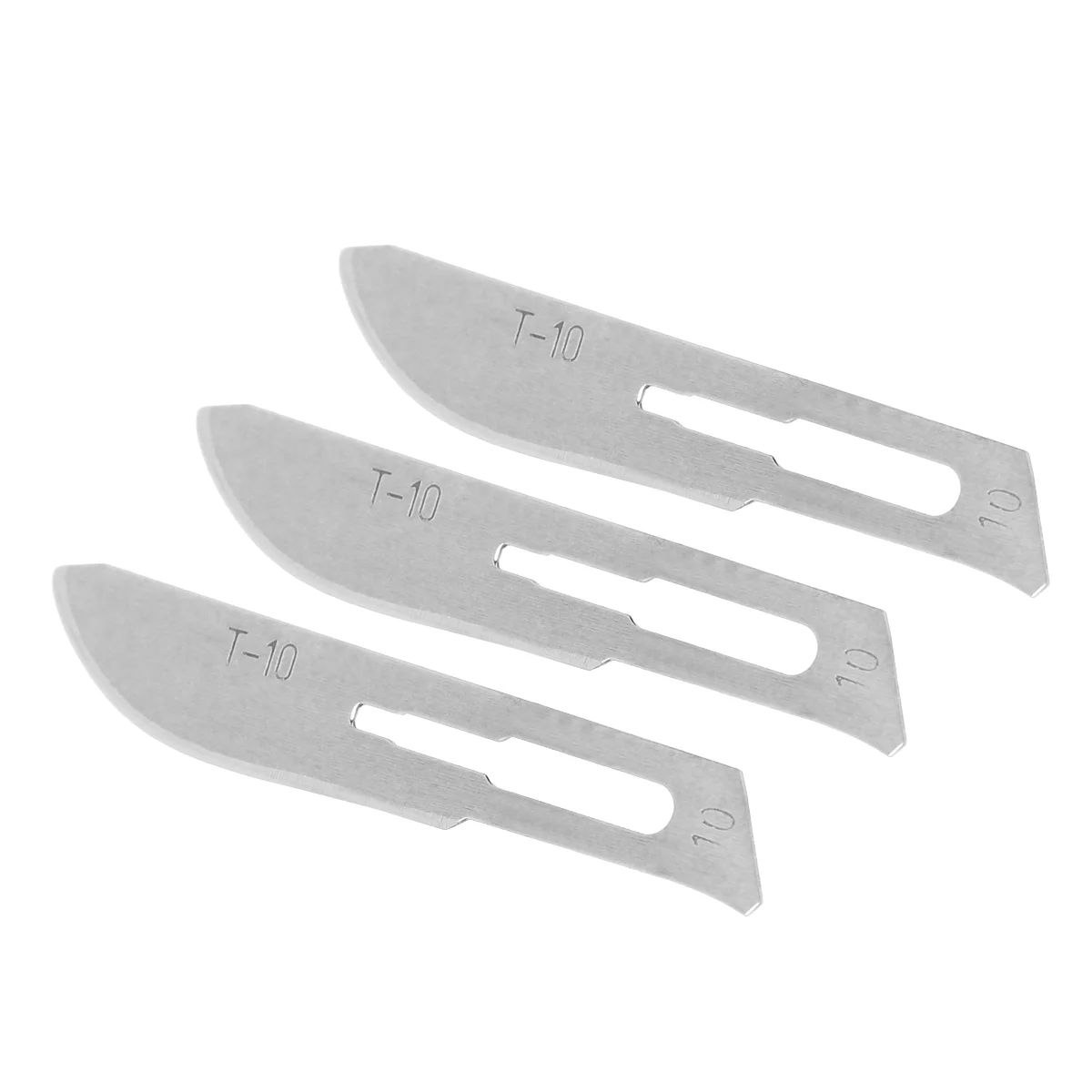 10 PCS Multifunctional Stainless Steel Blades Surgical Blades - Size 10 (Silver) Surgical blade