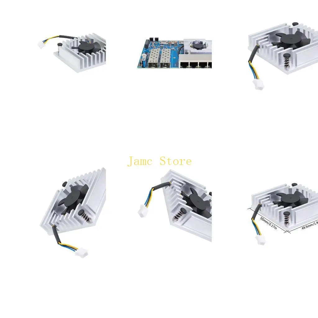 LX0B Advanced Temperature Control Fan For Banana Circuit Board Projects Cooling