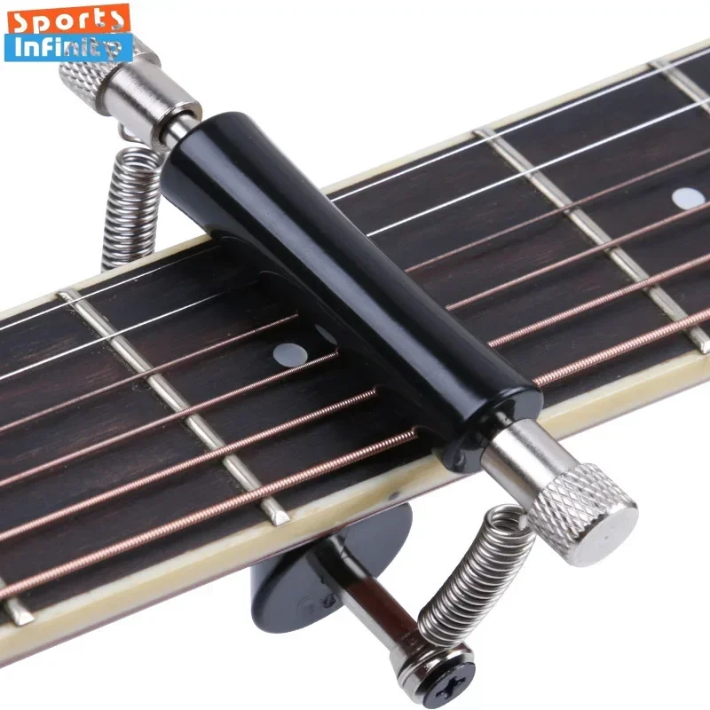 Universal Acoustic Guitar Capo Clip Sliding Metal Clamp with Changing Strings Tools for Wood Classic Electric Guitar and Ukulele