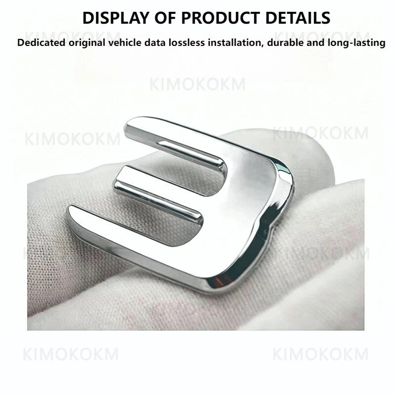1Pcs 3D Metal Lower Case Letter Stickers Car Letters Alphabet Emblem Numbers Chrome Labeling Decals For  Mercedes Benz logo