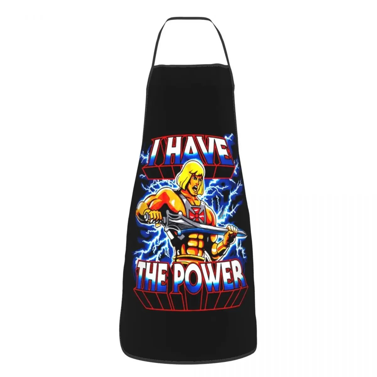 Masters Of The Universe Apron for Women Men Unisex Bib Power He-Man Kitchen Cooking Tablier Cuisine Chef Gardening