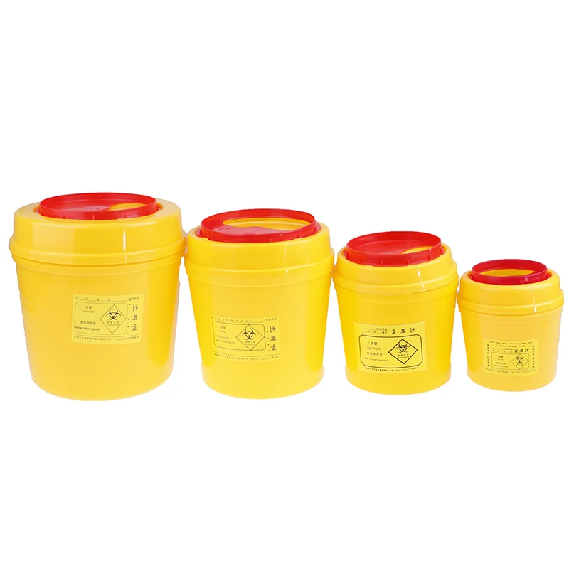 Hot！1/2/4/6L Tattoo Needles Collect Box Sharps Container Waste Barrel Trash Can