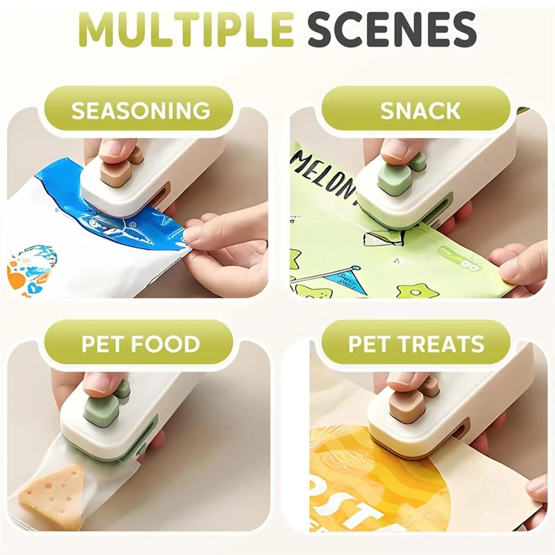 A74G-휴대용 미니 백 실러 및 커터 USB 충전식 핸드헬드 칩 백 실러 식품 보관, 간식 및 사탕용