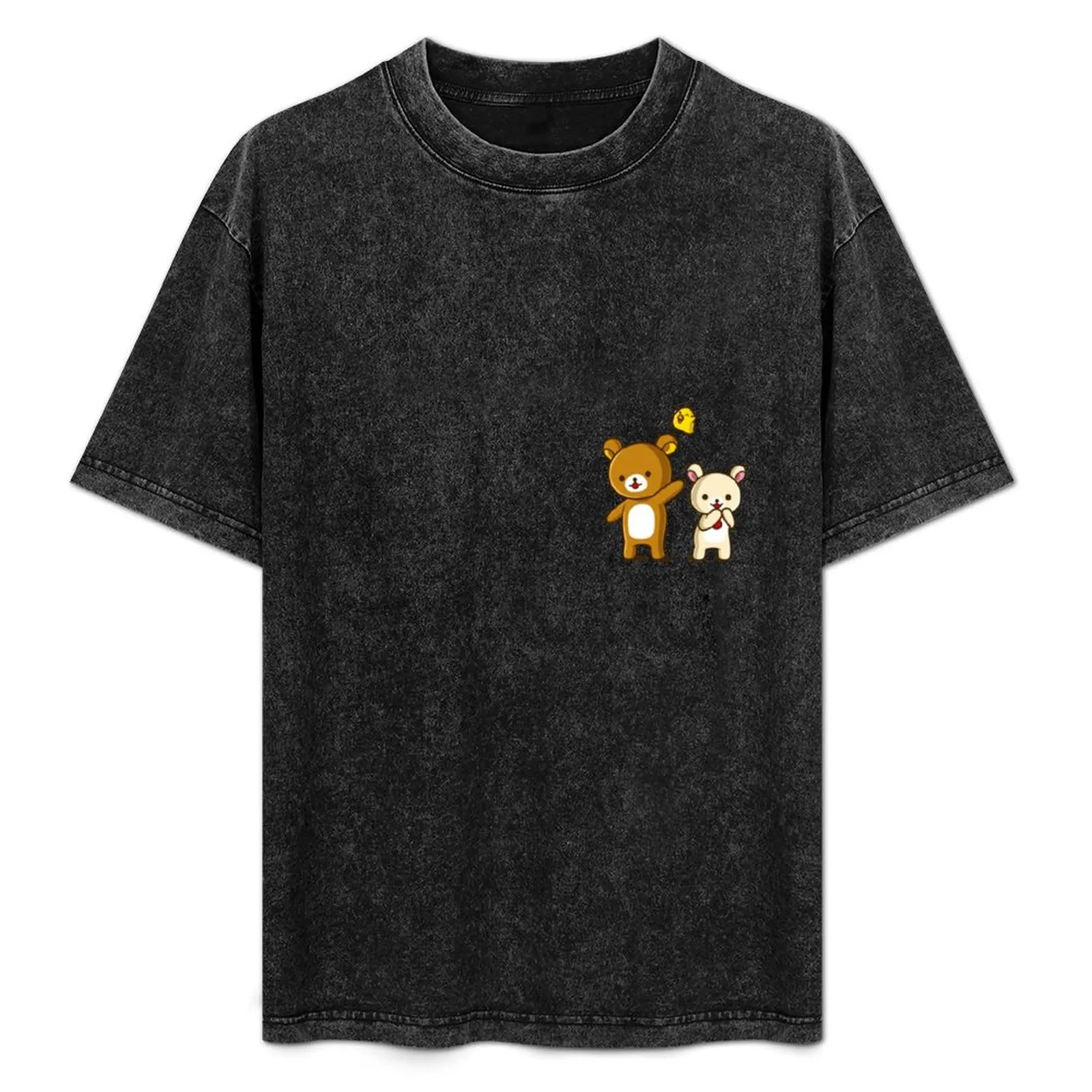 

Rilakkuma, Korilakkuma, and Kiiroitori T-Shirt Plus Size Short Sleeve T-Shirt