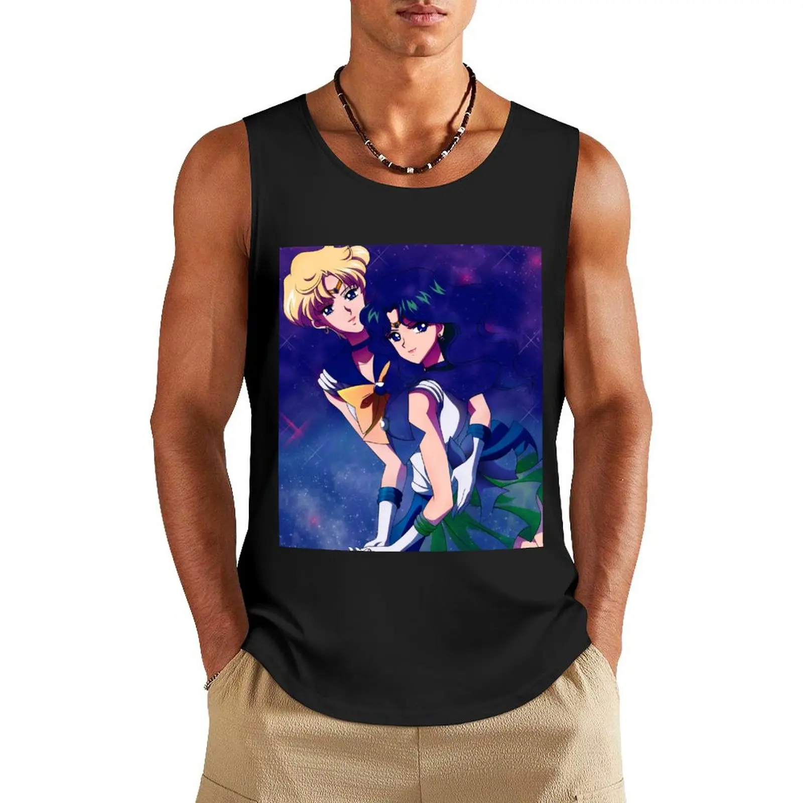 

Galaxy Senshi Love Tank Top summer clothes man 2025 gym shirt men