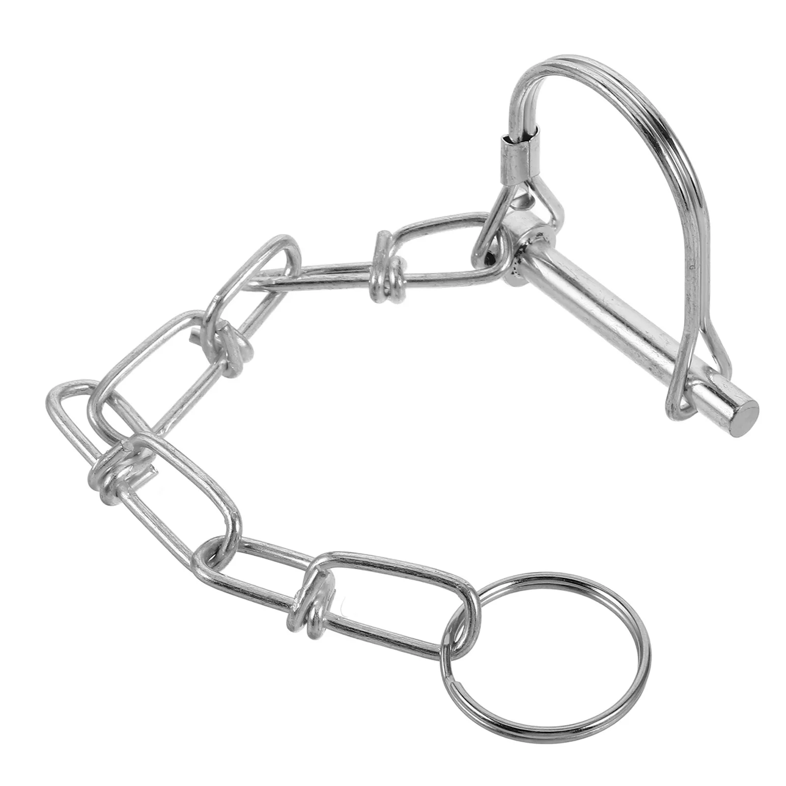 

Galvanized Safety Coupler Pin for Trailers Heavy Duty with Chain Locking Hitch Pin for Farm Lawn Utility and Towing
