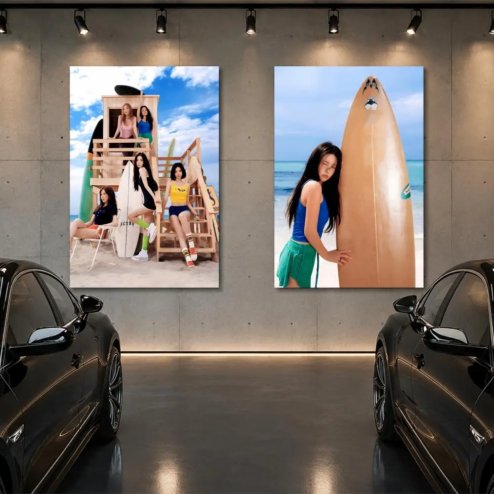 R-red Velvetss Poster Room Decor Home Wall Art Printing Waterproof Garage BedRoom Posters Gift