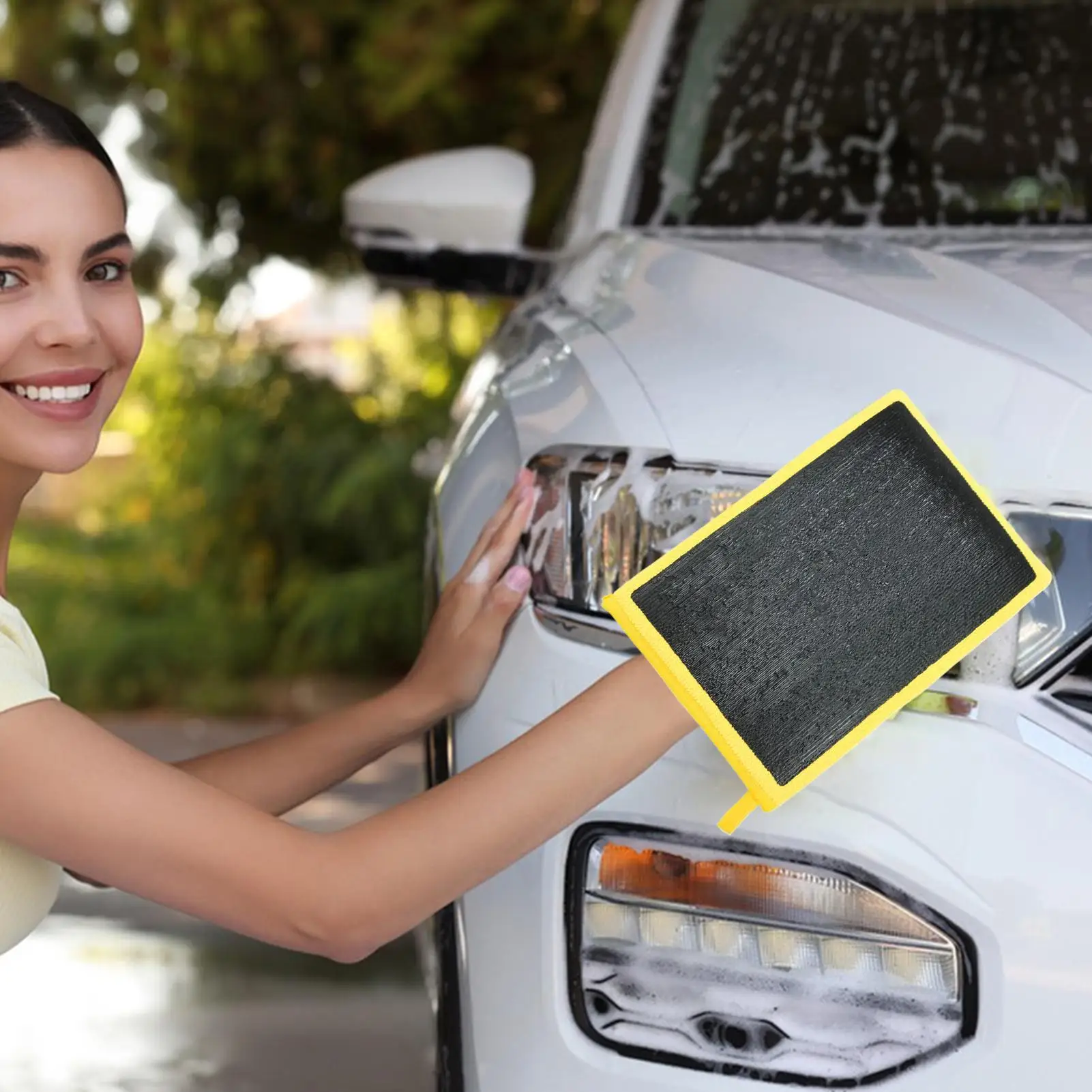 

Перчатки для мойки автомобиля, многоразовые перчатки для мытья автомобиля, инструмент для нежной чистки, оборудование для ежедневного ухода, портативные принадлежности, детализация